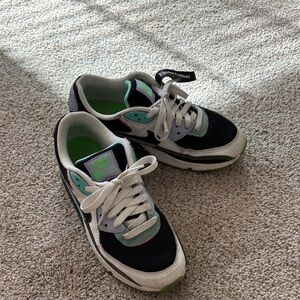 Nike Air Max Sneakers Black and Mint